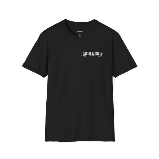 Grid & Grit T-Shirt — Navy Veteran Linemen Graphic Tee (“Same Discipline, New Mission”)